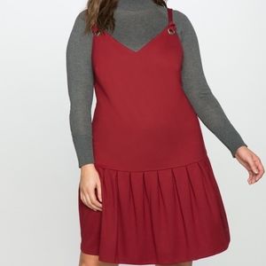 Tie Strap Dress with Pleats